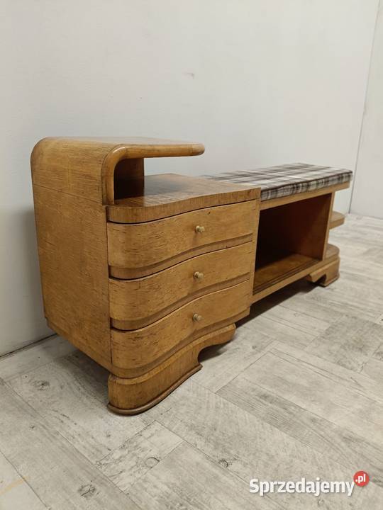 stara szafka na buty drewniana siedzisko pufa do łódzkie Radomsko sprzedam