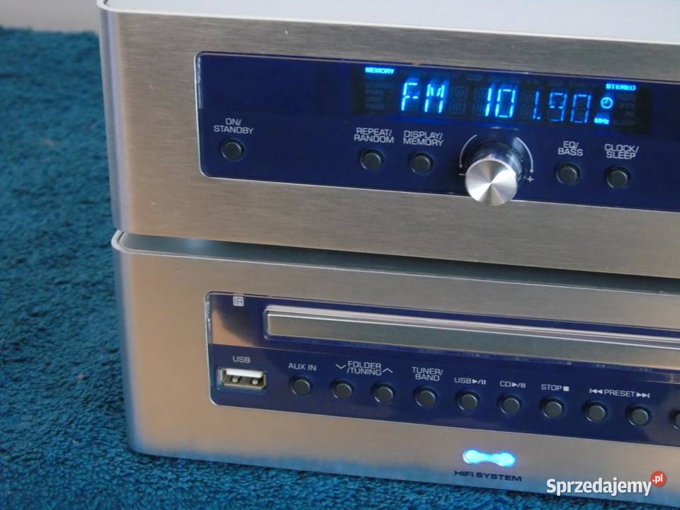 Wieża TCM USB mp3 CD AUX radio sprawna WYSYŁKA Jasło