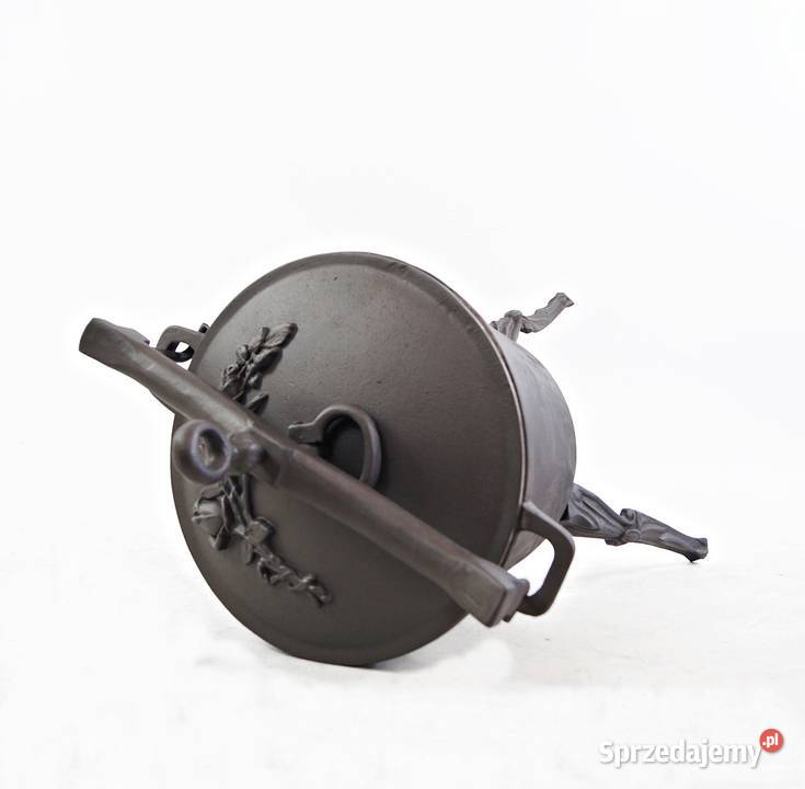 KOCIOŁEK MYŚLIWSKI 15L GARNEK ŻELIWNY POLSKI