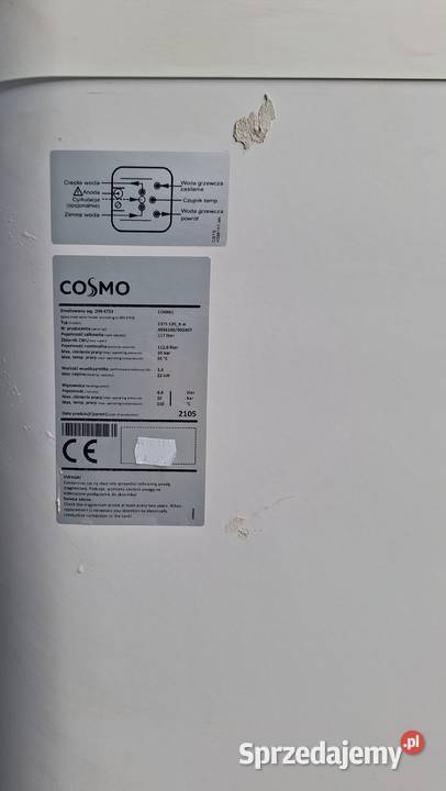 Zbiornik CWU COSMO śląskie Świerczyniec sprzedam
