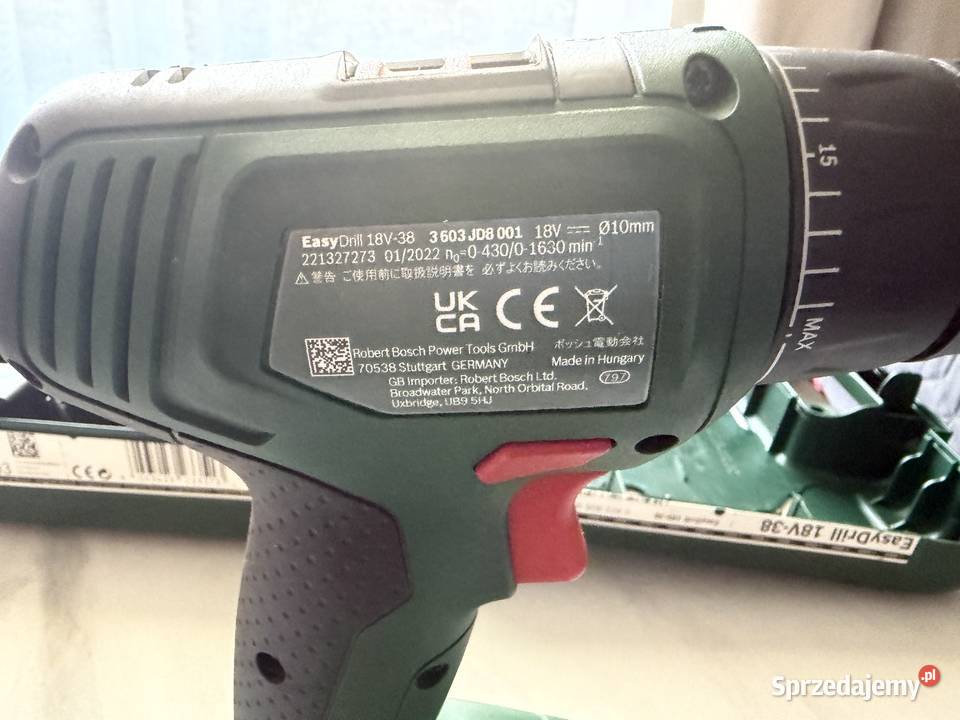 Wiertarkowkrętarka BOSCH EasyDrill 18V38 zestaw Nowa Sól