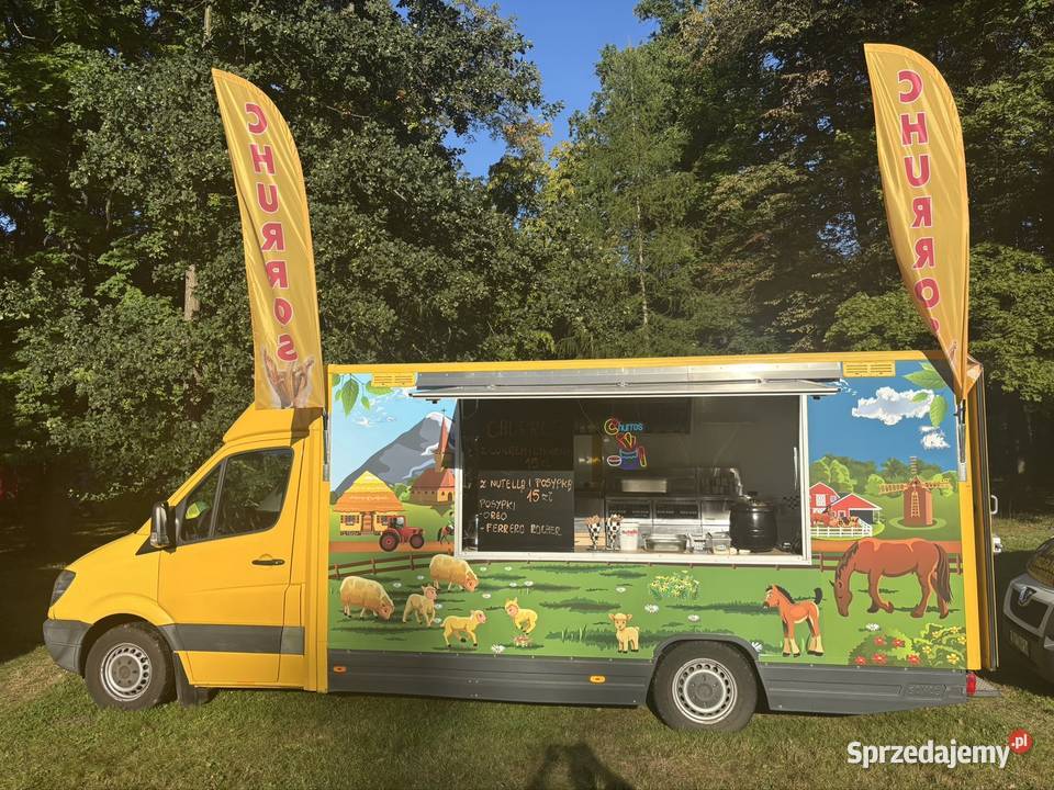 Mercedes Sprinter food truck frytkichurrosy Środa Wielkopolska sprzedam