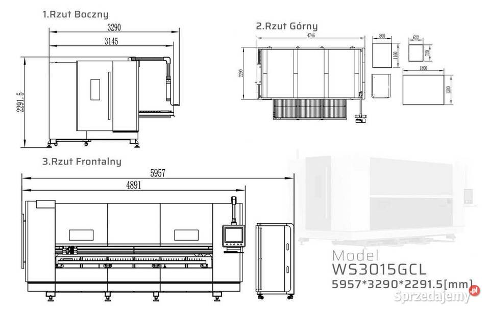 Wycinarka Laserowa Fiber Ploter CNC do blachy Nysa