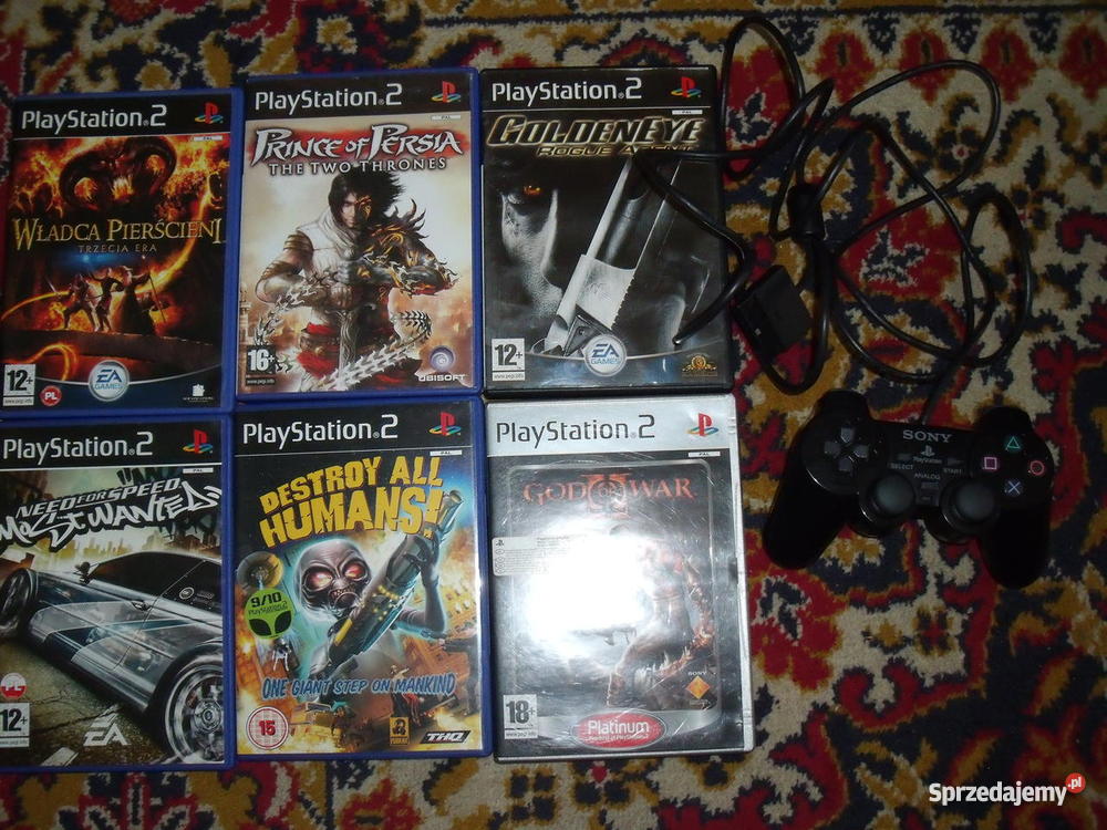 Pad Sony 2 6 gier obudowa slim Sony Playstation 2 Wrocław