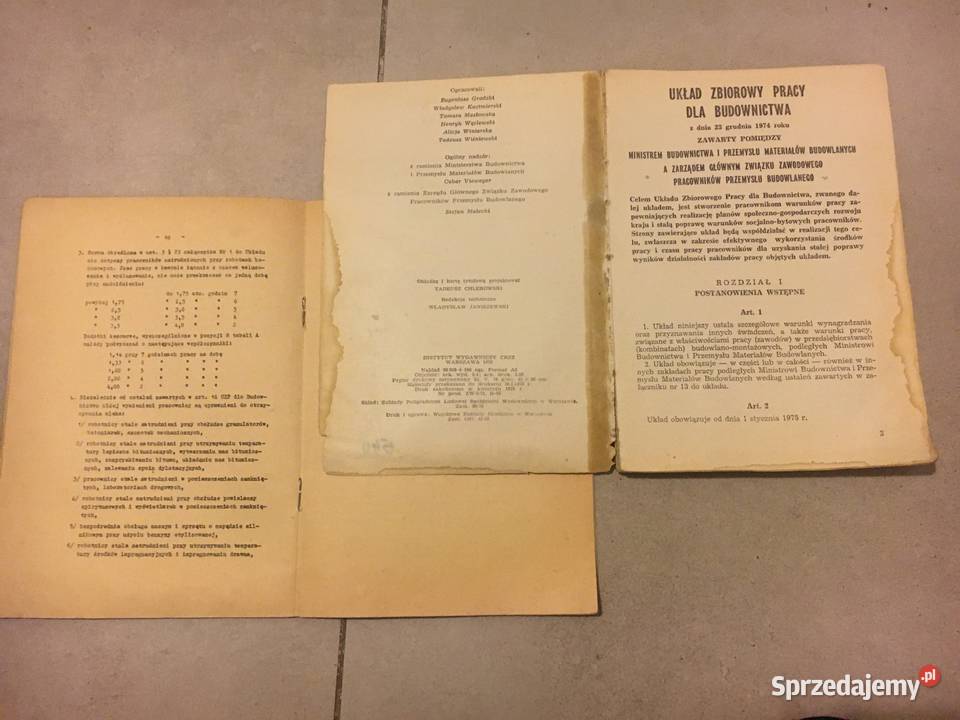 Układ zbiorowy pracy budownictwa z dnia 23 Łęczyca