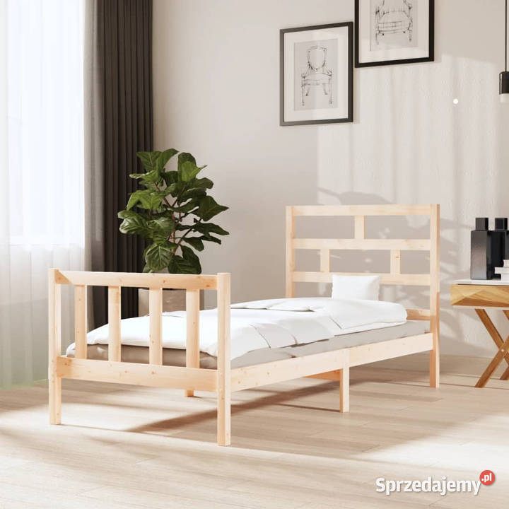 Rama łóżka lite drewno sosnowe 100 x 200 sprzedam
