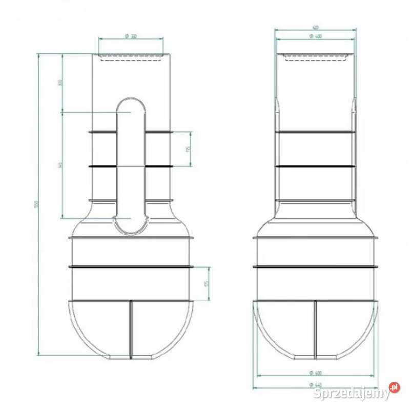 ZBIORNIK PRZEPOMPOWNI PEHD 250190 z POKRYWĄ Legnica