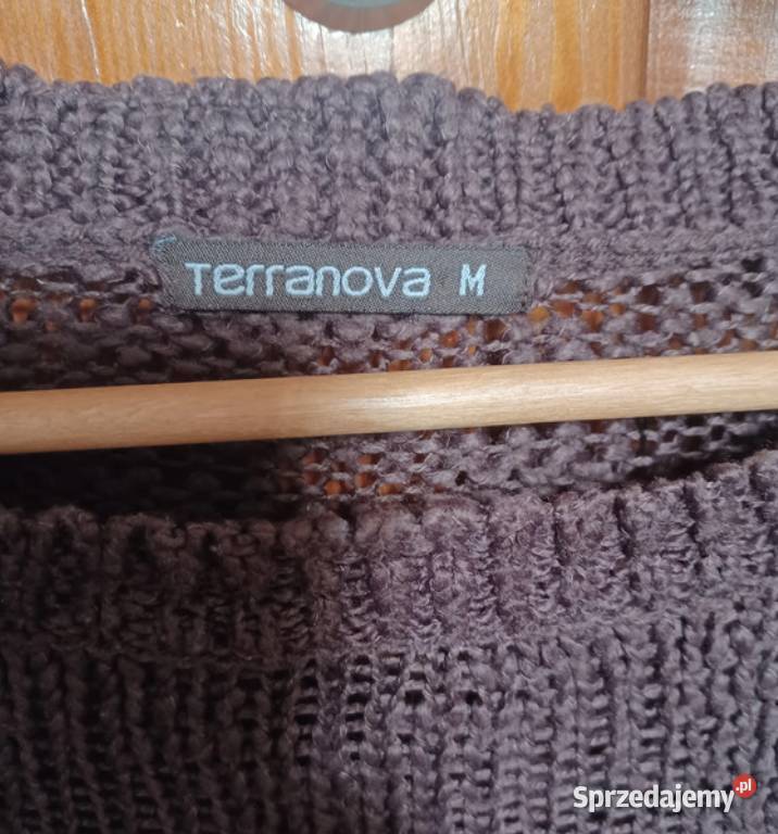 Sweter narzutka brązowy Terranowa 38M Swetry i golfy podkarpackie