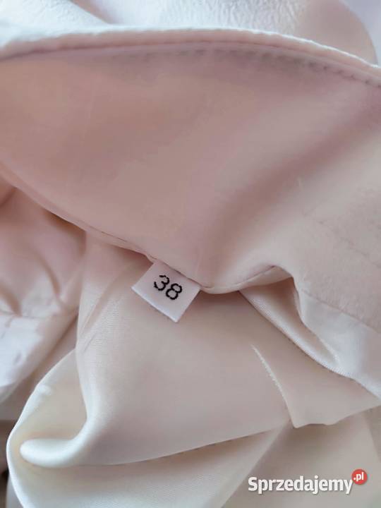 Elegancka Kremowa Spódnica Midi Styl Syrenkowy podlaskie Suwałki