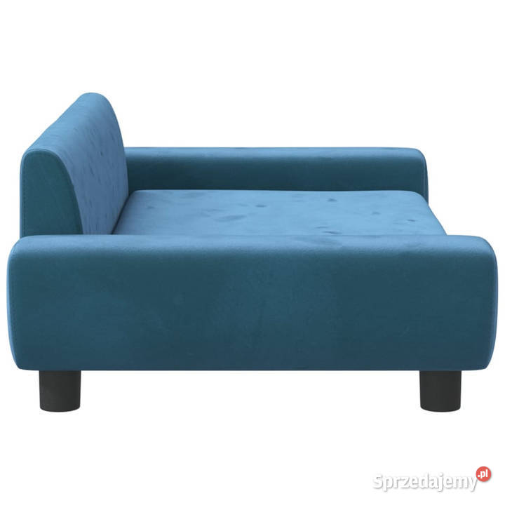 Sofa dzieci niebieska 100x54x33 aksamit Warszawa sprzedam