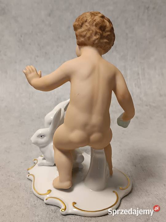 WALLENDORF Putto z z zajączkami Kolekcjonerska sprzedam