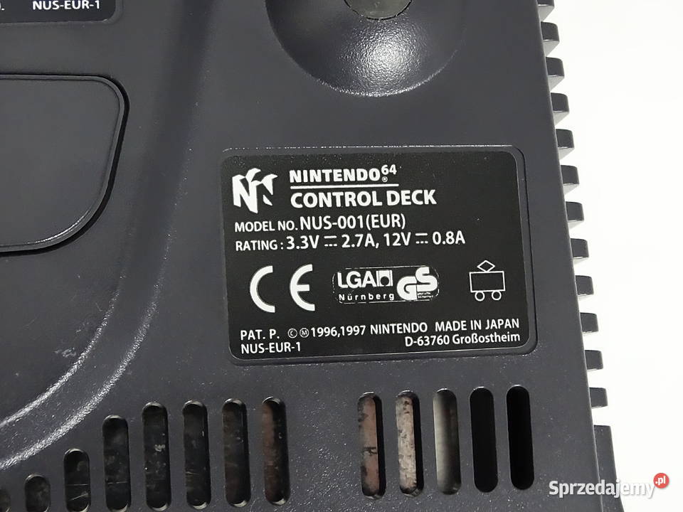 Zestaw Nintendo 64 N64 2 Oryginalne Pady Sprawna Pozostałe Biłgoraj