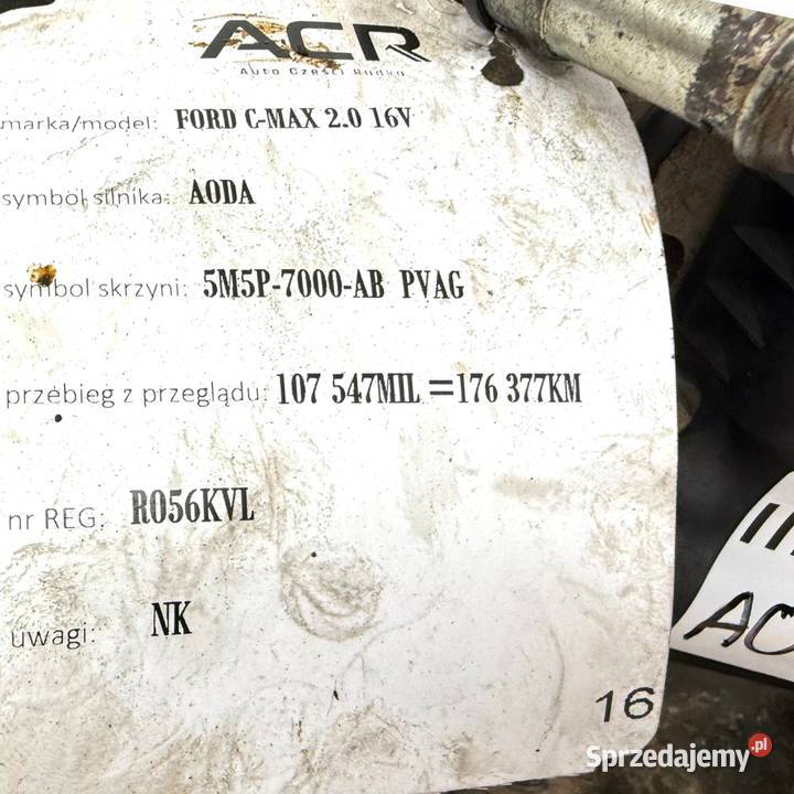 DÓŁ SILNIKA AODA AODB Ford Focus II MK2 C 20 16V
