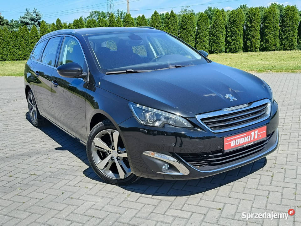 Peugeot 308 20hdi AutomatNaviParktronicFull czarny łódzkie Kutno
