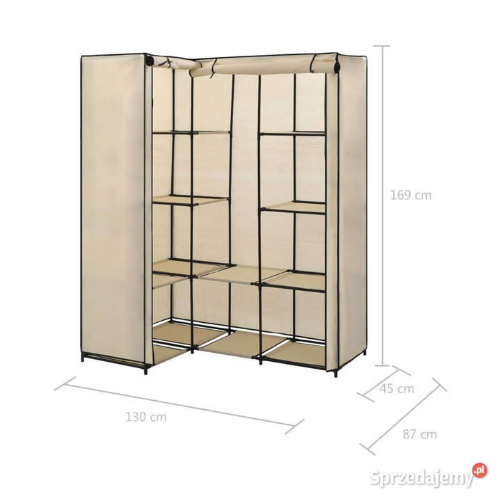 Szafa narożna kremowa 130 x 87 x 169 WM282451 Warszawa