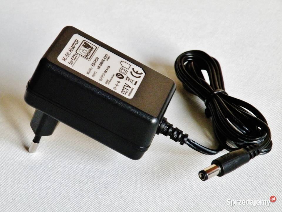Zasilacz do CCTV MW Power EB1809 DC 9 V 2 A 5521 kujawsko-pomorskie Bydgoszcz