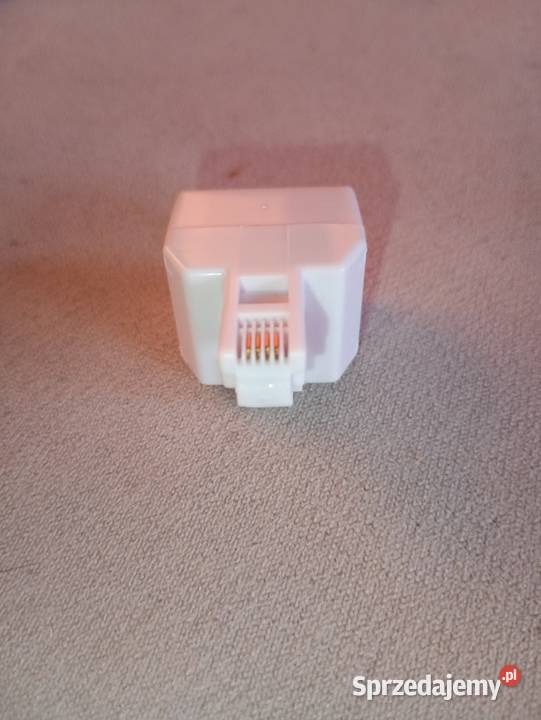 rozgałęźnik RJ11W2RJ11G podwójny biały nowy