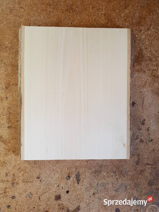 Deska lipowa z korą 30x225x25 rzeźba ikony Łódź