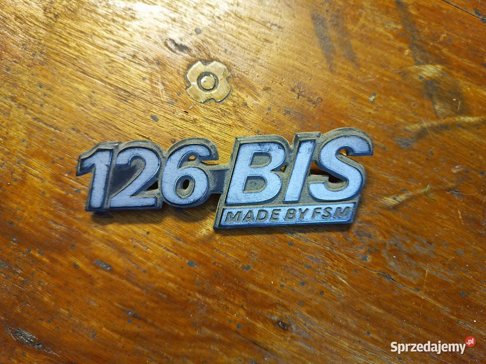 Emblemat logo znaczek 126 Bis Fiat dywaniki Sędziszów Małopolski