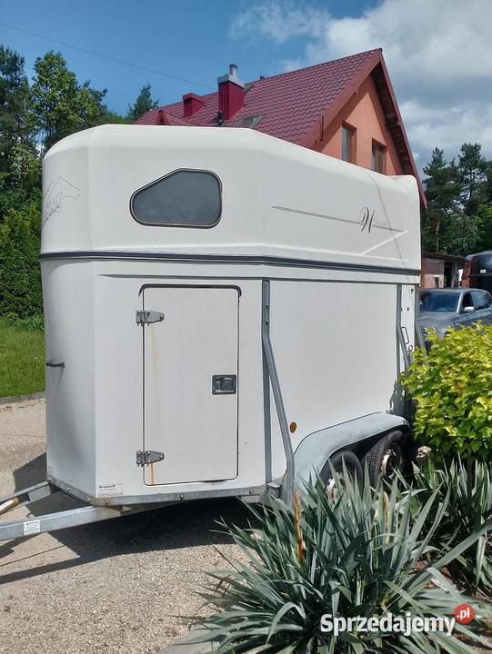 Przyczepa do przewozu dwóch koni DMC 1300 Do przewozu koni Żerdzina