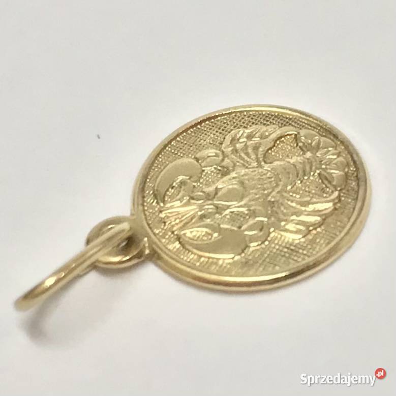 Złoty WISIOREK zawieszka 585 14K znak ZODIAKU Warszawa