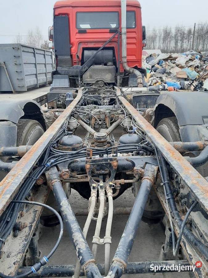 Man TGA 310 2006 E4 3osiowy podwozie hakowiec Radłów sprzedam