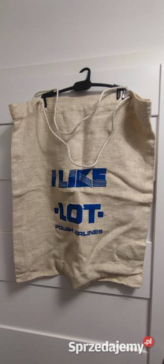 Torba płócienna LOT lata 80 Kraków