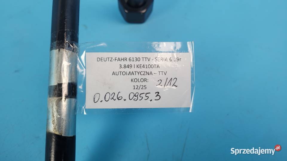 DEUTZFAHR 6130 TTV PRZEWÓD RURA HYDRAULICZNA Kolno