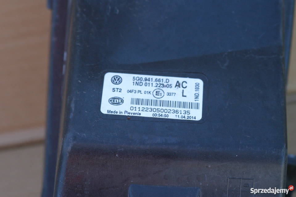 VW GOLF VII 7 HALOGEN LAMPA ŚWIATŁA PRZÓD LEWY osobowe Pozostałe Bieleń sprzedam