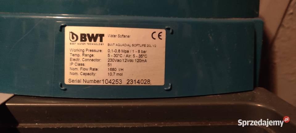 Zmiękczacz wody BWT AQUADIAL