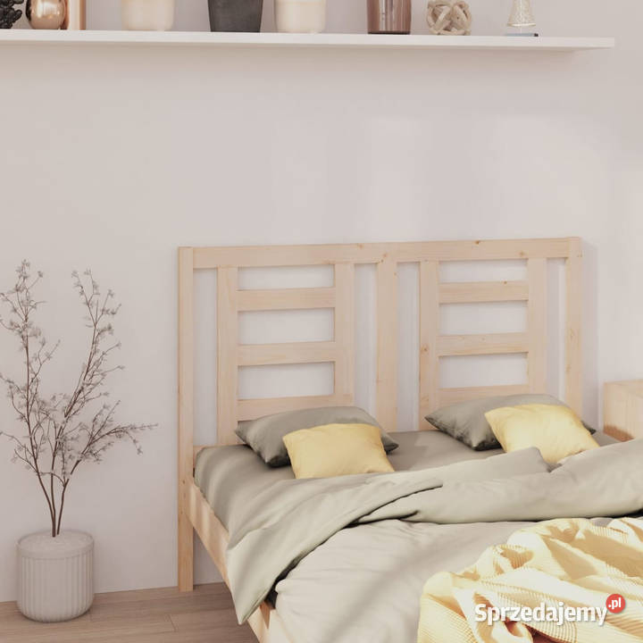 Wezgłowie łóżka 146x4x100 lite drewno sosnowe