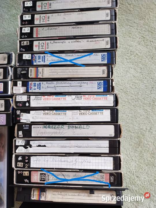 Kasety video bajki wojenne i westerny VHS Katowice