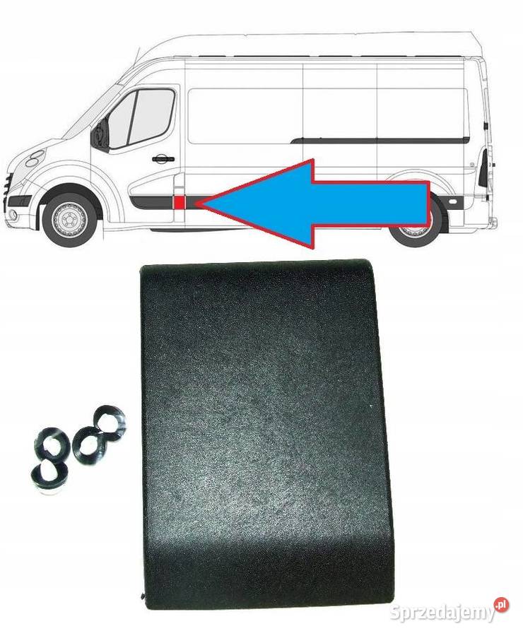 LISTWA BOCZNA SŁUPKA LEWA RENAULT MASTER OPEL Części samochodowe dolnośląskie Głogów