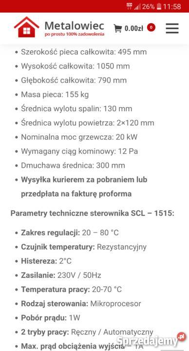 Piec nadmuchowy PN2 koza gwarancja łódzkie Łask