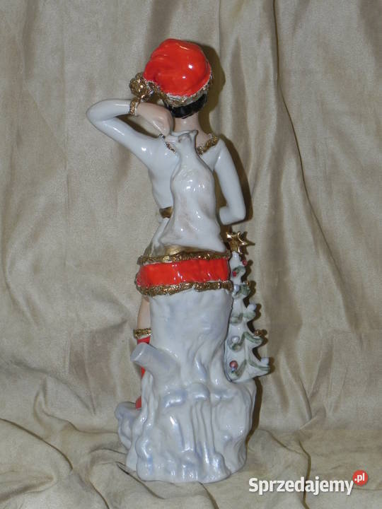 Porcelana na święta Mikołaj Śnieżynka ozdoba Porcelana i szkło wielkopolskie