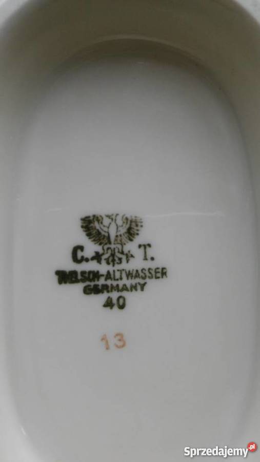 sosjerka Stary Zdrój 1940 porcelana wysmakowany Gdańsk sprzedam