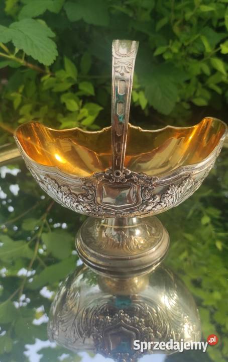 Unikatowa bomboniera platerzłocone wnętrze Pabianice sprzedam