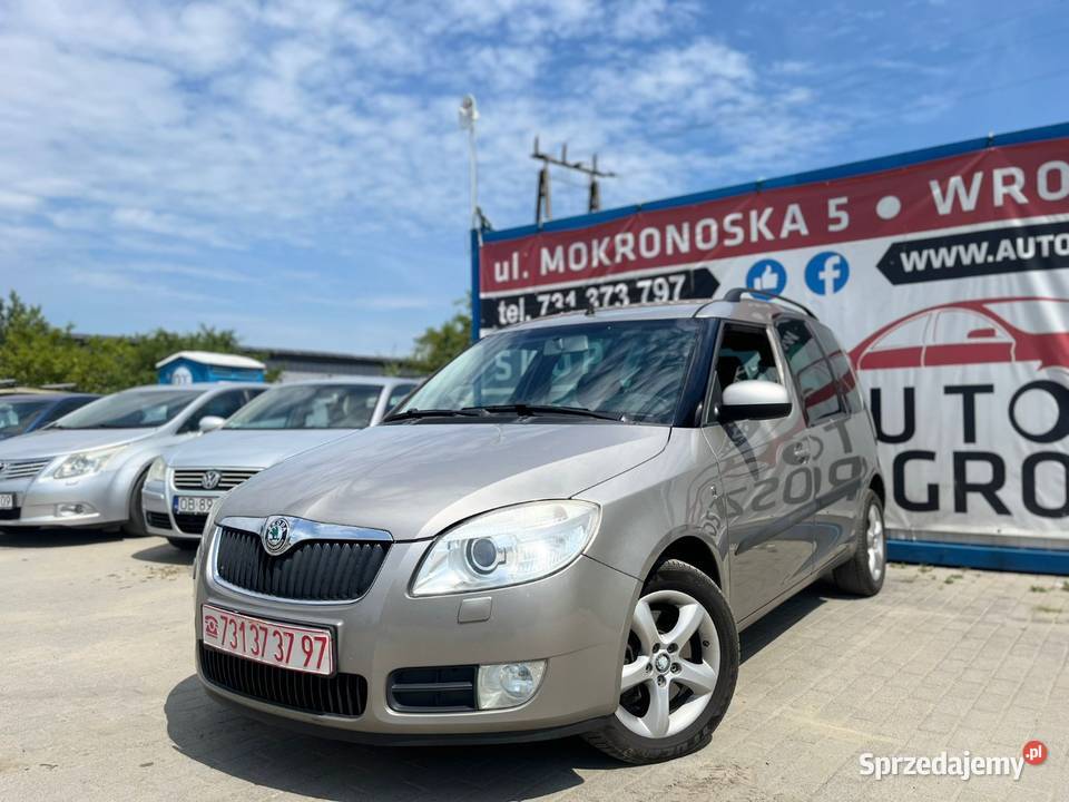 Skoda Roomster 19 Diesel 2006 Klima Alufelgi HAK VAT marża Wrocław