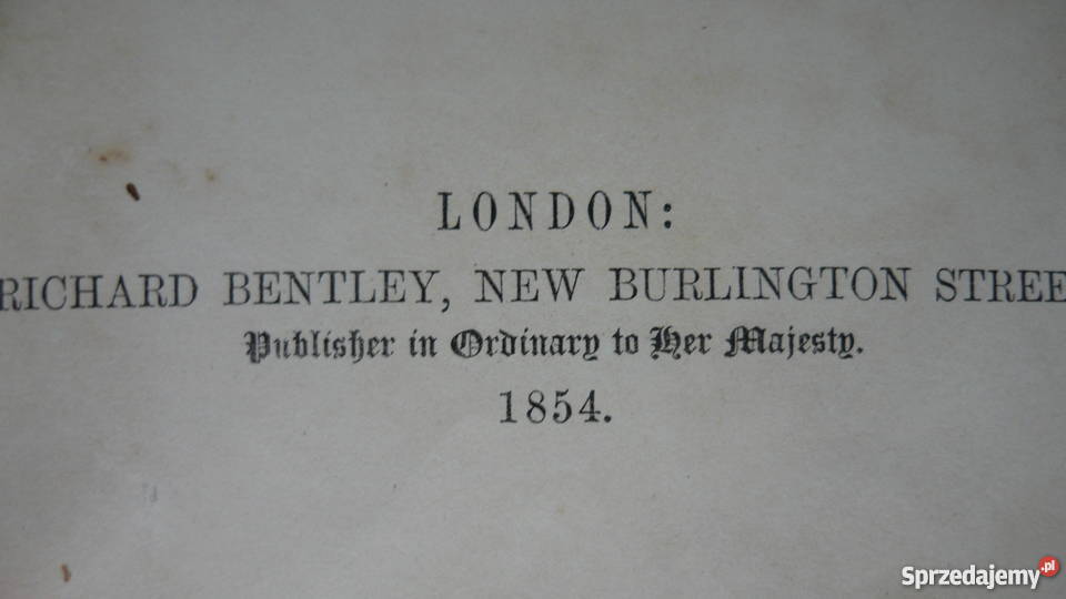 Książka STREET OF LONDON 1854 r śląskie Myszków