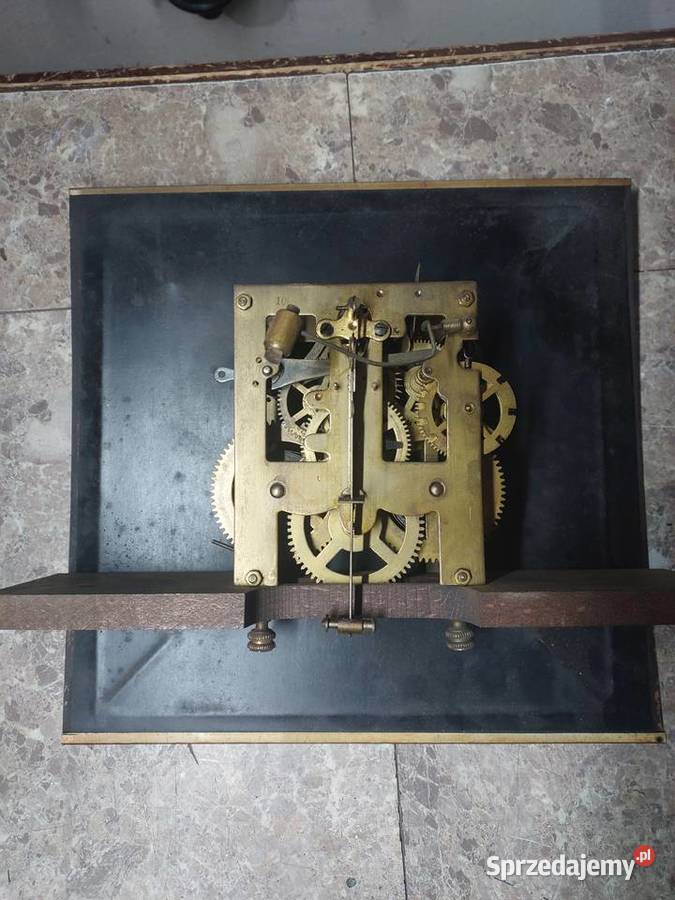 162 Zestaw mechanizm starego zegara ściennego Tczew