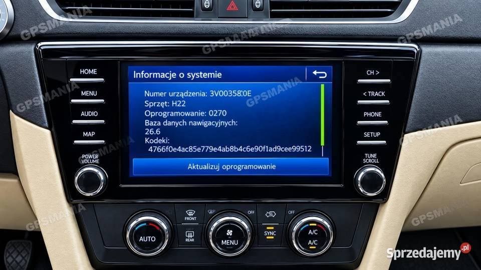 Volkswagen MIB 3 MOI3 VWMQB aktualizacja Map