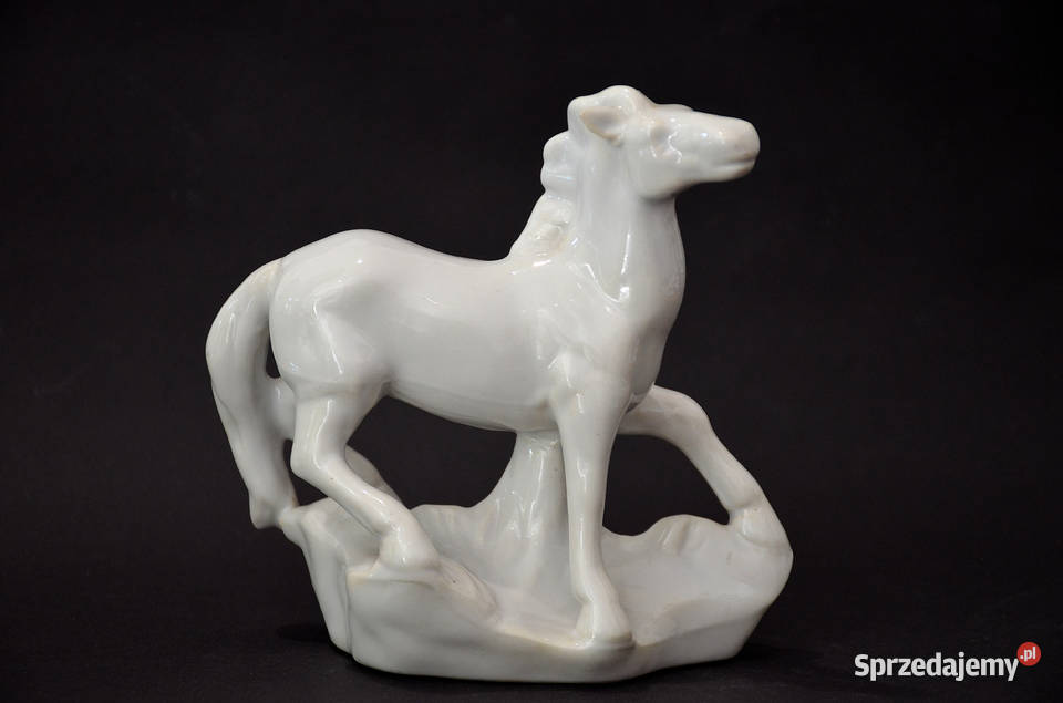 Porcelana Koń bez sygnatury Porcelana i szkło Środa Wielkopolska