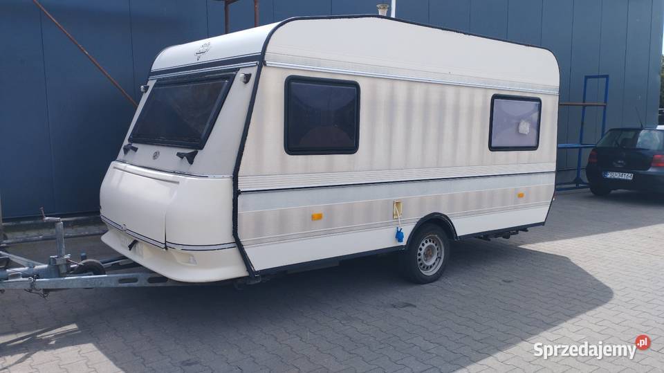 Dwie przyczepy kampingowe Hobby 95 Knaus 77 Krosno Odrzańskie