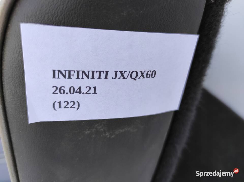 KANAPA TRZECI RZĄD TYLNA INFINITI QX60 JX osobowe Nowy Tomyśl