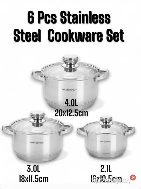 99 Garnki nierdzewne Masterpan Zabrze sprzedam