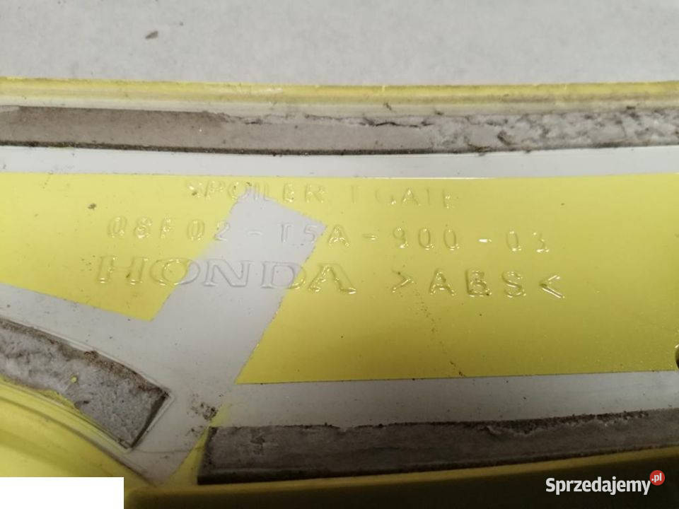 HONDA JAZZ IV 2017 SPOILER NA TYLNA KLAPE Kozubszczyzna sprzedam