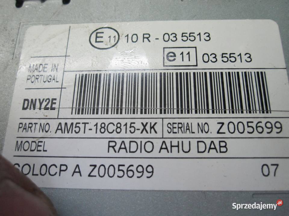 FORD C MK2 II 13r radio CD AM5T18C815XK Sprzęt audio fabryczny Wyposażenie wnętrza