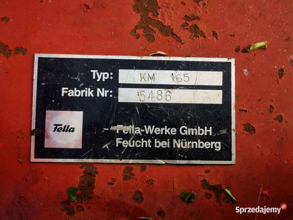 Kosiarka rotacyjna Fella 165 Bogdanówka sprzedam