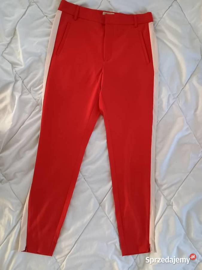 InWear Stylowe Spodnie z Lampasami i Zamkami Strzelce Krajeńskie