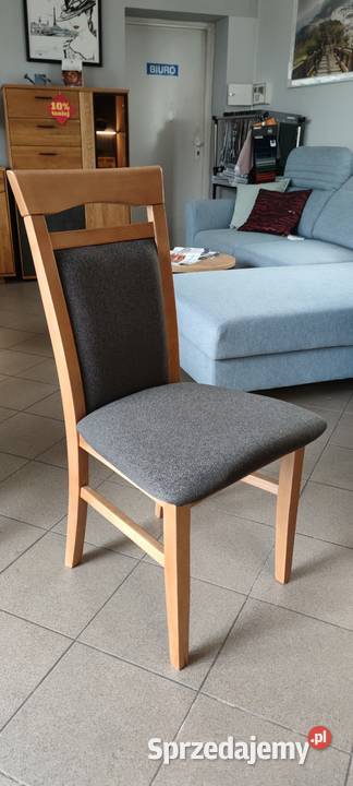 Krzesło drewniane bukowe tapicerowane